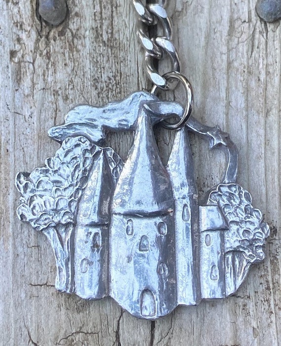 Seagull Pewter Fairy Tale Castle in the Forest Key