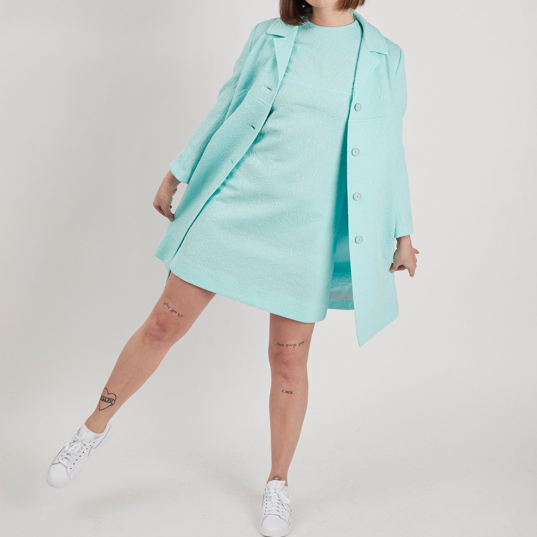 Womens Vintage Mint Green Dress Suit Etsy