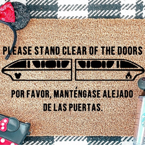 Disney Doormat / Monorail Doormat / Disney Home Decor