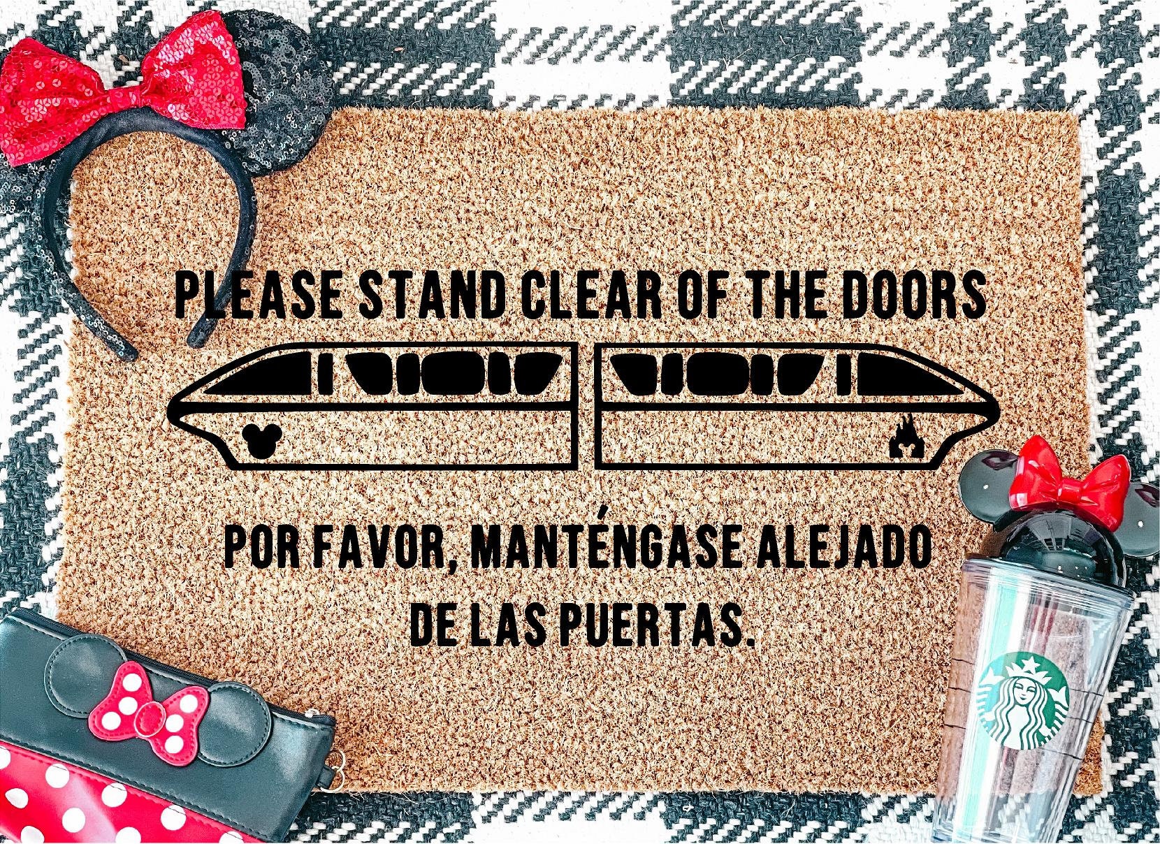 Disney Doormat / Monorail Doormat / Disney Home Decor Etsy
