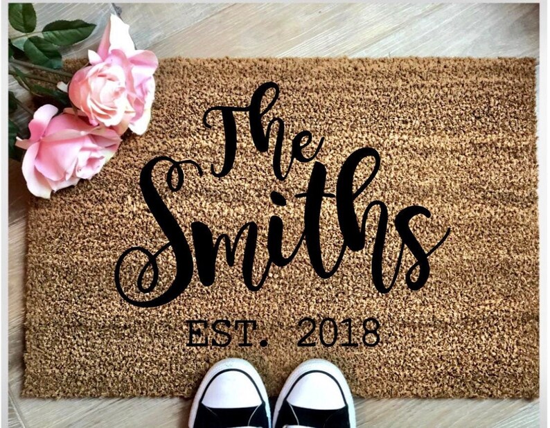 Personalized Doormat / Last Name Mat / Custom Doormat Etsy