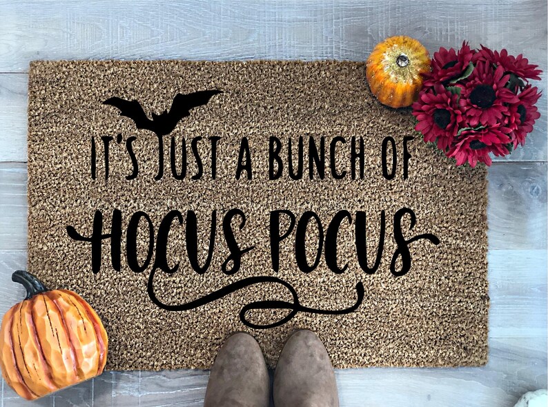 Hocus Pocus Doormat Halloween Doormat Fall Welcome Mat  Etsy
