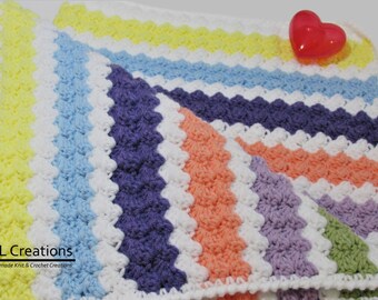 Rainbow In The Clouds Baby Blanket - The Perfect Gift!