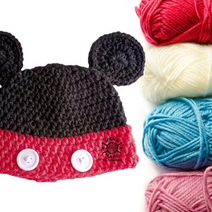 Mr. & Mrs. Mouse Hats Crochet Pattern image 2