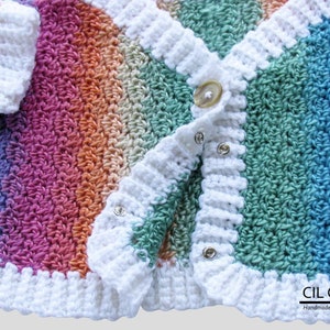 Colorful Newborn Baby Cardigan image 5