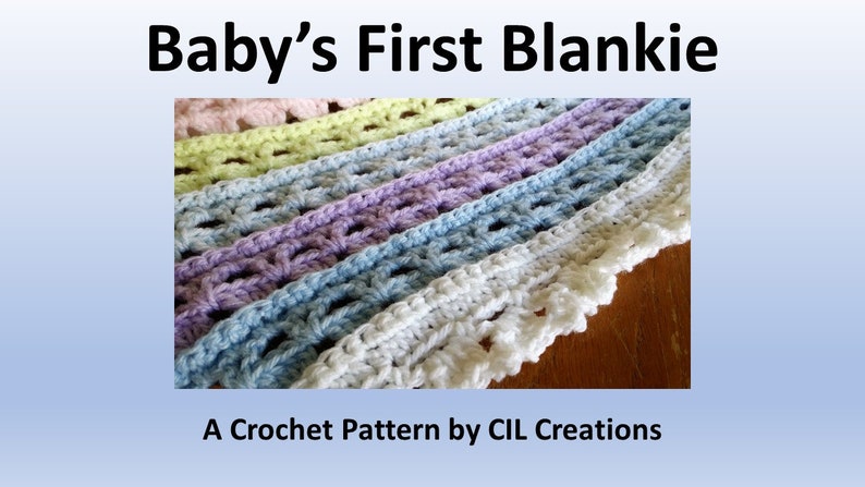 Babys First Blankie Crochet Pattern image 1