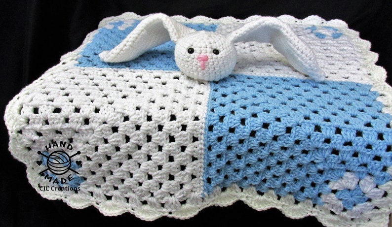 Baby Bunny Plush Toy with Blanket image 5