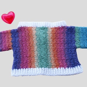 Colorful Newborn Baby Cardigan image 3