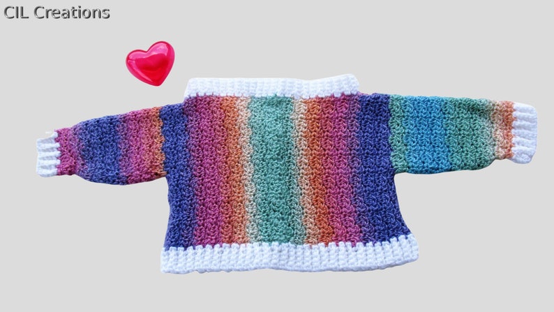 Colorful Newborn Baby Cardigan image 3