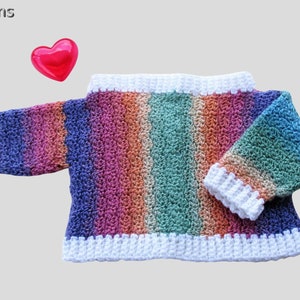 Colorful Newborn Baby Cardigan image 4