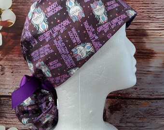 Unicorn Kitty Ponytail Cap