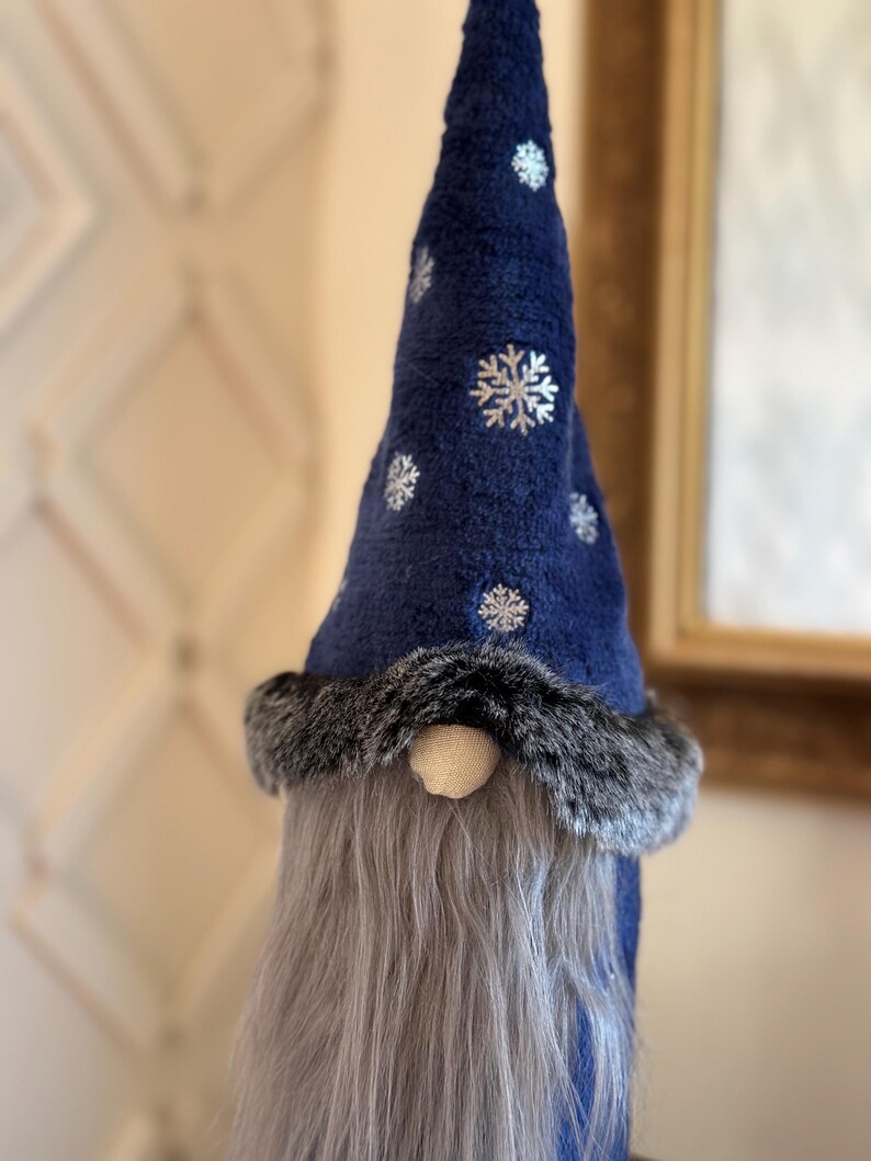 Gnome Wine Bottle Cover, Christmas Wizard Table Centrepiece, Holiday