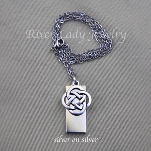 Medical Alert USB Drive Necklace with Stainless Steel Chain