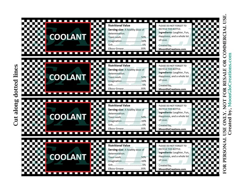 Race Car Theme Water Bottle Labels. Birthday Party, Printable Download ...