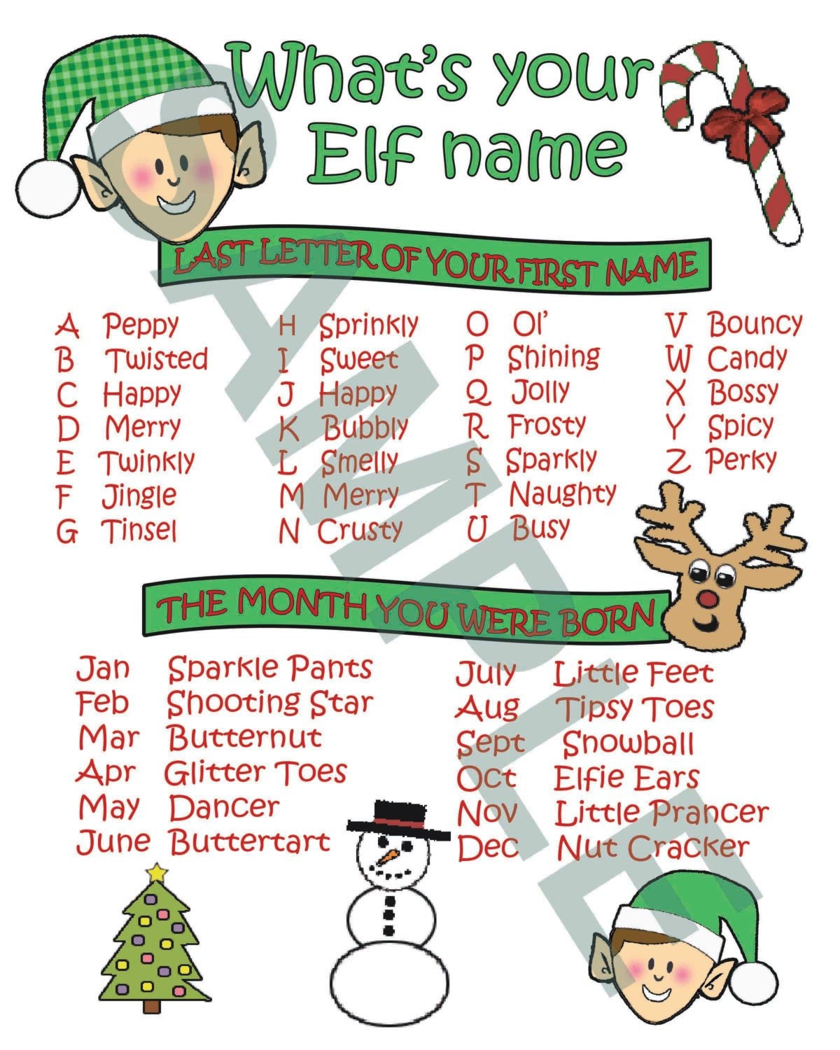 What s Your Elf Name 8 X 10 Printable Etsy what-s-your-elf-name-8-x-10-printable-etsy