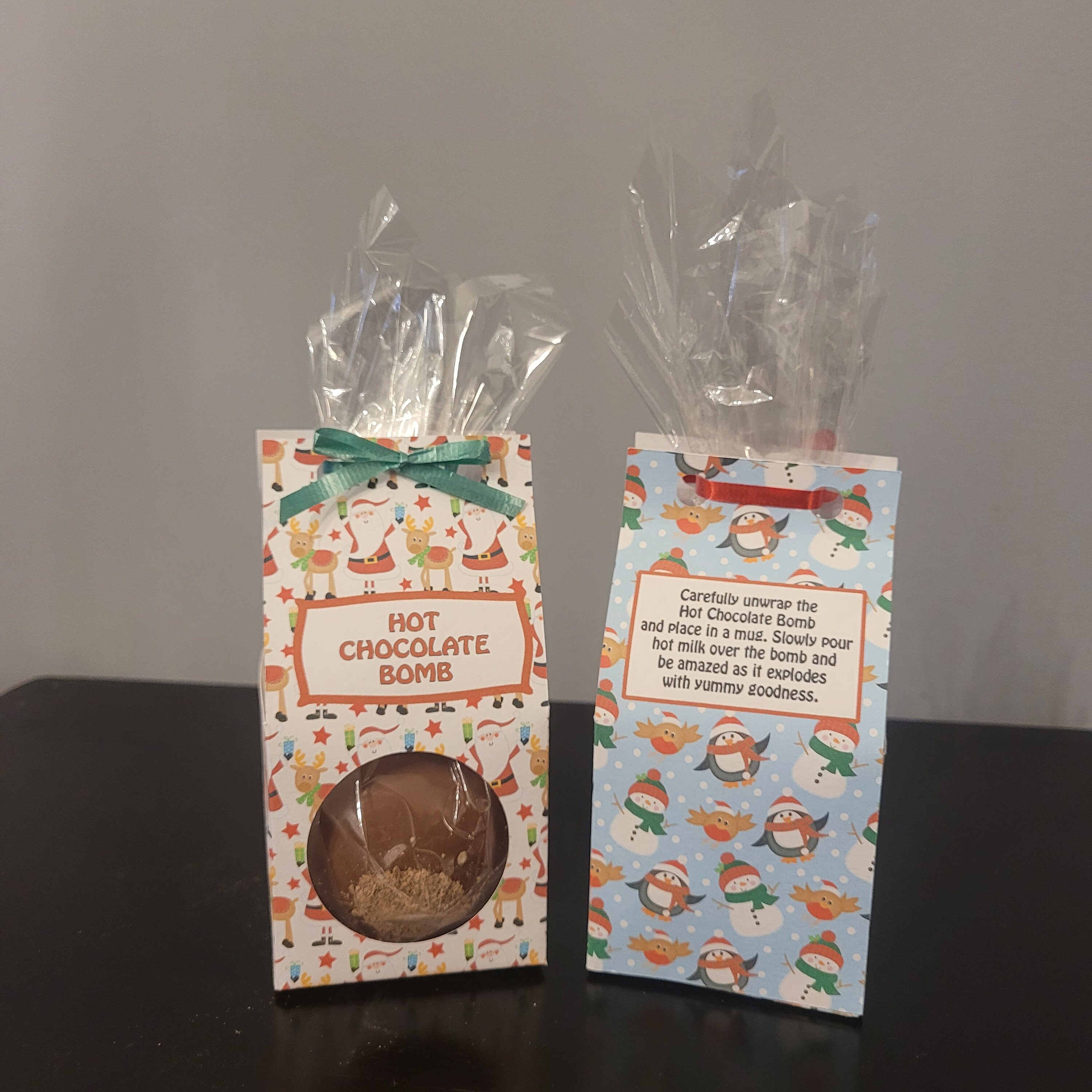 Hot Chocolate Bomb Boxes Printable Download Christmas DIY | Etsy