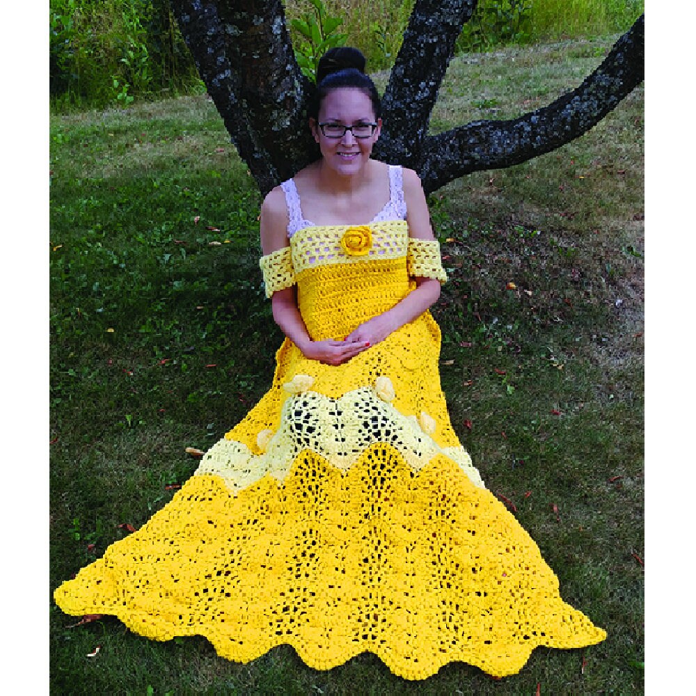belle crochet dress blanket Princess Dress Blankets Are Magical But You Need To Crochet Them Yourself
