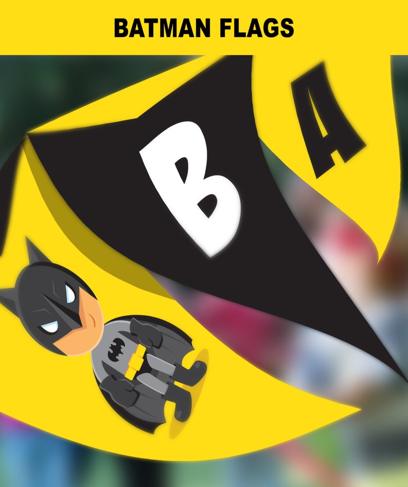 printable party batman alphabet banners batman original etsy
