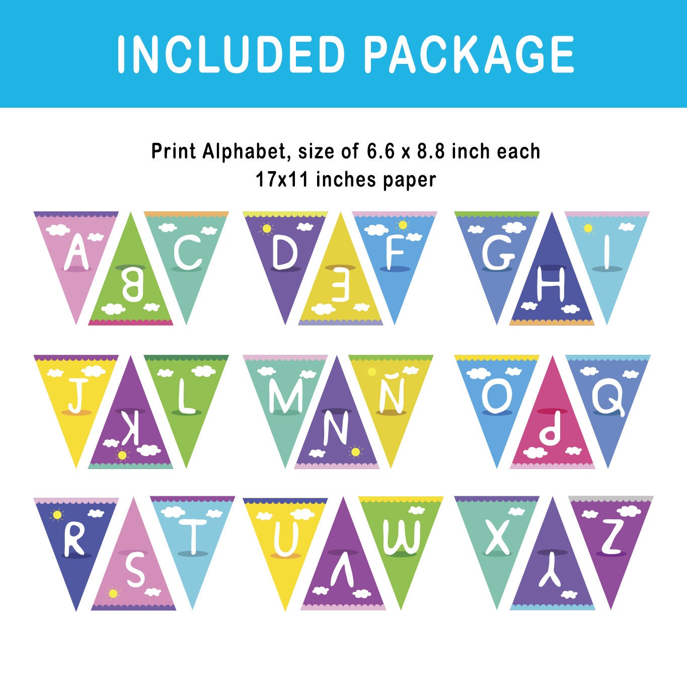 Printable ABC Alphabet Birthday Party Peppa Pig and George Pig With ...