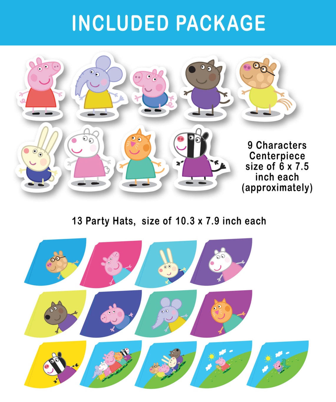 Printable Party Set Peppa Pig Party Kit Party Pack Cupcake - Etsy