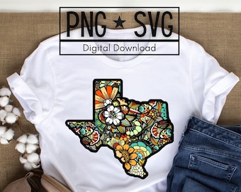 Texas State Floral Svg, Texas Svg, Texas Png, Texas Clip Art, Texas State Svg, Tshirt Svg, Svg Designs, Svg file,Home Decor Svg