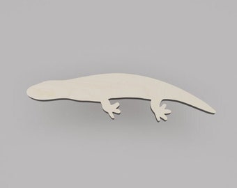 2" - 34" Lizard Wooden Cutout Shape, Silhouette, Gift Tags Ornaments, Decoration Laser Cut Birch Wood #6510