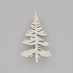 2" - 34" forme de découpe en bois de pin, silhouette, ornements d'étiquettes de cadeau, décoration en bois de bouleau découpé au laser #6429