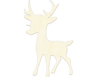 Wood deer silhouette | Etsy