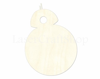 Star Wars Yoda Wooden Cutout Shape Tags Ornaments Laser Cut #1712 Silhouette