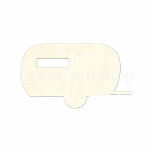 Rv, roulotte, Camper 2"- 34" découpe en bois forme, Silhouette, cadeau Tags ornements, décoration de salle, sculpté en bois non finis, #1736