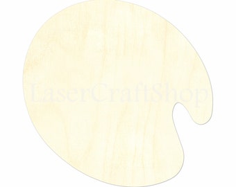 2" - 34" Color Palette Wooden Cutout Shape, Silhouette, Gift Tags Ornaments, Room Decoration, Laser Cut Birch Wood,  #1466