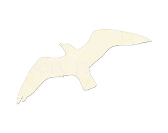 2" - 34" Flying bird Wooden Cutout Shape, Silhouette, Gift Tags Ornaments, Room Decoration, Laser Cut Unfinished Wood,  2238