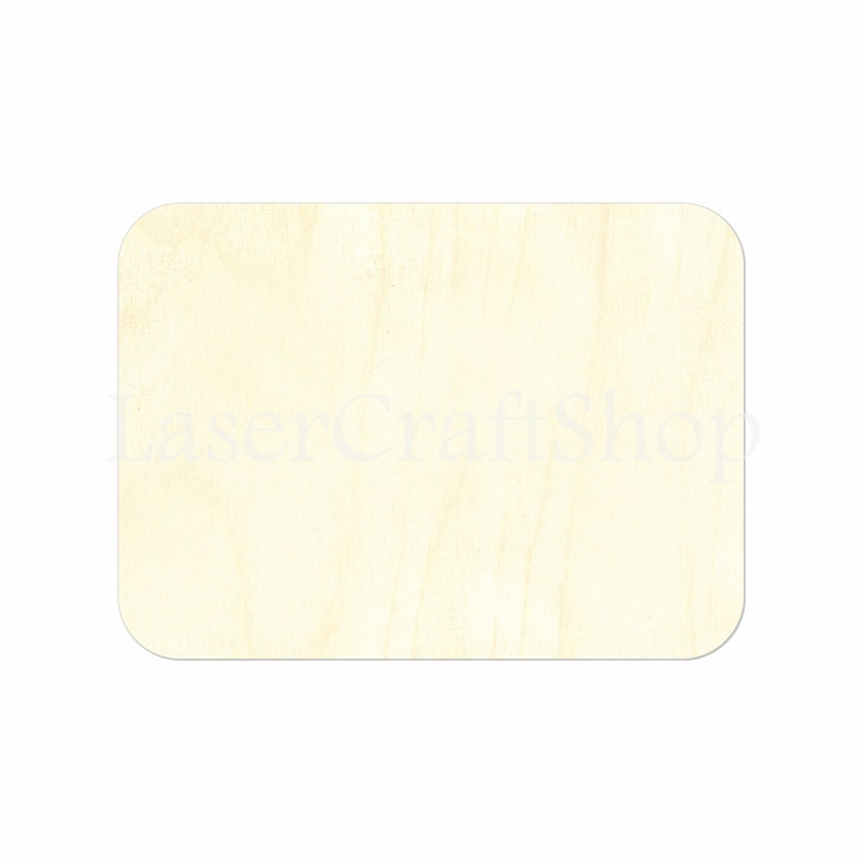 Rectangle With Rounded Corners Candles Wooden Cutout Shape Image 0