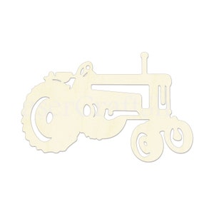 2&quot; - 34&quot; Tractor Wooden Cutout Shape, Silhouette, Gift Tags Ornaments, Room Decoration, Laser Cut Unfinished Wood,  2386