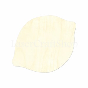 2"- 34" citron découpe en forme, Silhouette, ornements d’étiquettes cadeau, décoration Laser couper du bois de bouleau #1346