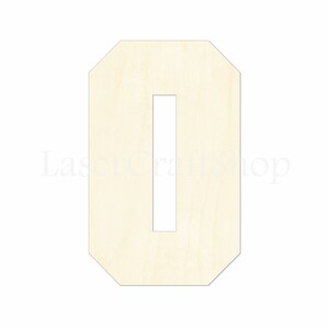 2&quot; - 34&quot; Wooden number 0,  Wood Number, # 0, Cutout Shape, Silhouette, Gift Tags Ornaments, Room Decoration, Laser Cut Unfinished Wood #2083