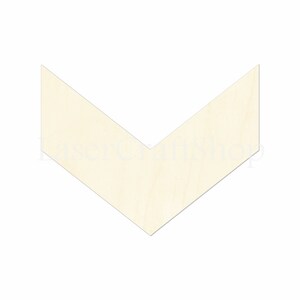 2&quot; - 34&quot; Chevron Wooden Cutout Shape, Silhouette, Gift Tags Ornaments, Room Decoration, Laser Cut Birch Wood,  #1607