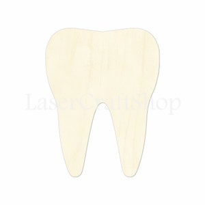 2"- 34" dent en bois découpe forme, Silhouette, cadeau Tags ornements Laser coupe bois de bouleau #1158