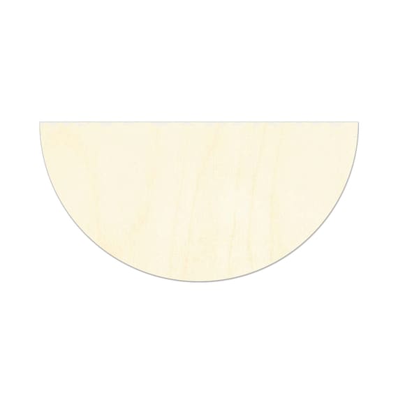 2 34 mezzo cerchio in legno estirpare forma, sagoma, regalo Tag ornamenti,  decorazione Laser taglio betulla legno 2100 -  Italia