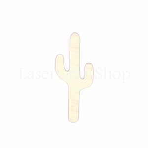 2"- 34" saguaro Cactus en bois découpe forme, Silhouette, cadeau Tags ornements, décoration bois de bouleau coupées au Laser #1295