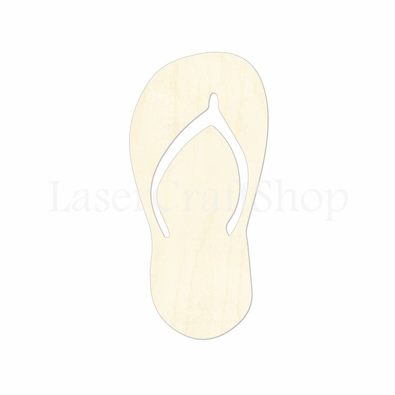 2 34 Flip Flops Wooden Cutout Shape Silhouette - Etsy