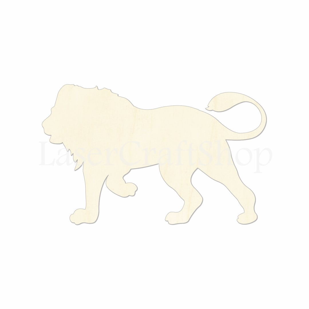 2" - 34" Narnia Aslan, Lion Wooden Cutout Shape, Silhouette, Gift Tags