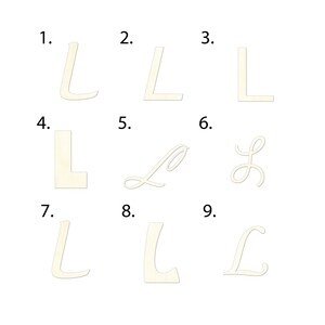 2" - 34" Wooden Letter “L”  Room, Nursery, Wedding Decoration, Gift Tags. Ornaments, Crafts, DIY,  Laser Cut Unfinished Wood,  #2058