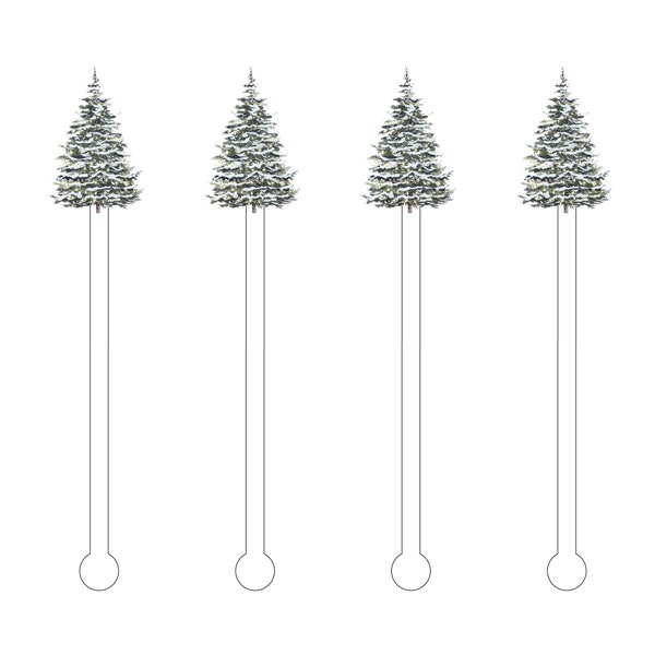 The Perfect Tree Drink Stir Sticks | Fir Tree Drink Stirrer | Christmas Drink Sticks | Swizzle Sticks | Cocktail Drink Sticks