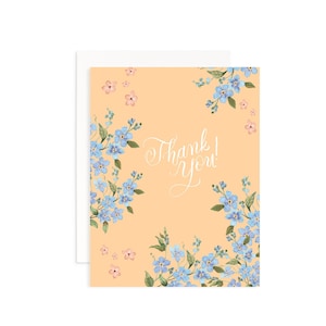 Spring Fling Thank You Card | Watercolor Floral Thank You Card | Watercolor Flower Greeting | Watercolor Floral Painting