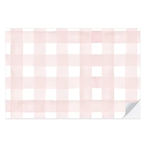 Blush Gingham Paper Placemat Pad | Thanksgiving Placemat | Pink Placemat | Gingham Placemat | Fall Table Decor | Watercolor Gingham