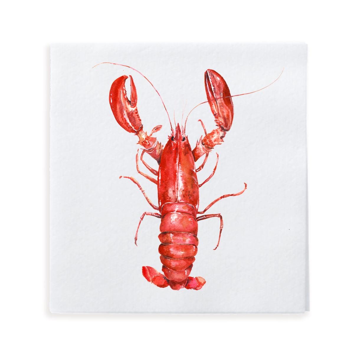 Lobster Cocktail Napkin, Seafood Party Napkins, Coastal Cocktail Napkins, Lobster Party Decor, Nautical Cocktail Napkins, Watercolor Lobster