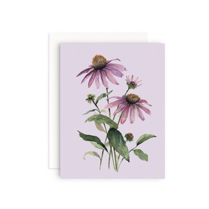 Coneflower Everyday Greeting Card | Watercolor Floral Thank You Card | Watercolor Flower Greeting | Watercolor Floral Painting