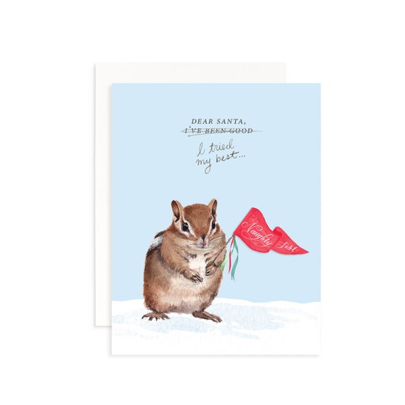 SCANDAL 直筆サイン　Best★Xmas Dear Santa I Tried My Best Christmas Greeting Card | Naughty