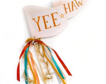 Yeehaw Party Pennant | Cowboy Party Decor | Western Party Decor | Cowgirl Bachelorette | Rodeo Party Decor | Rodeo Photo Prop